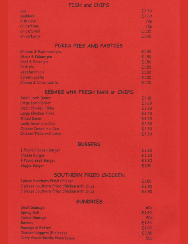 Menu Image