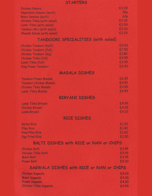 Menu Image