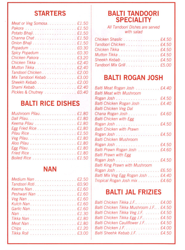 Menu Image