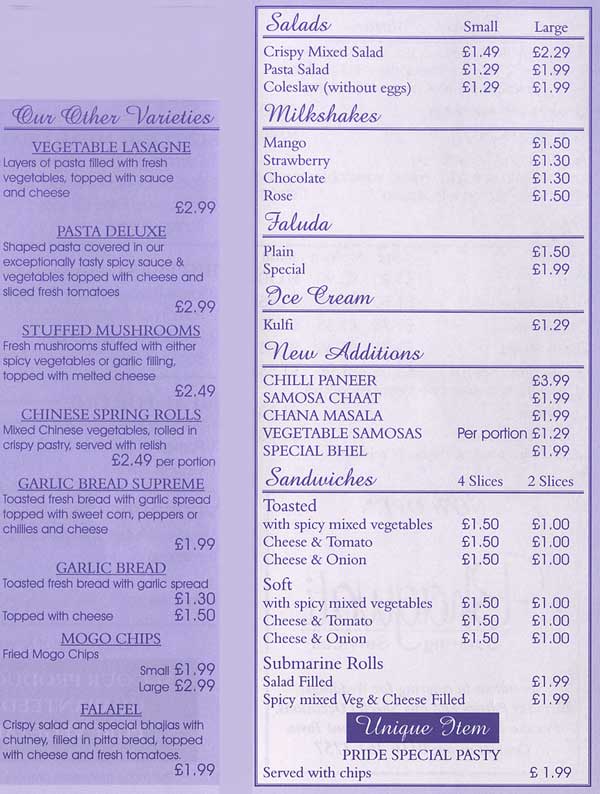 Menu Image