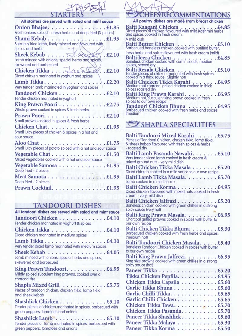 Menu Image