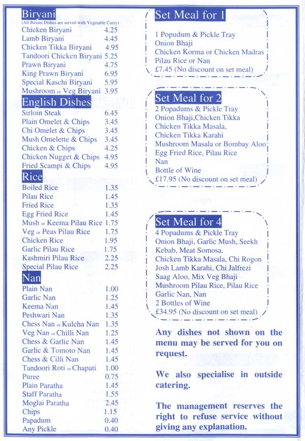 Menu Image