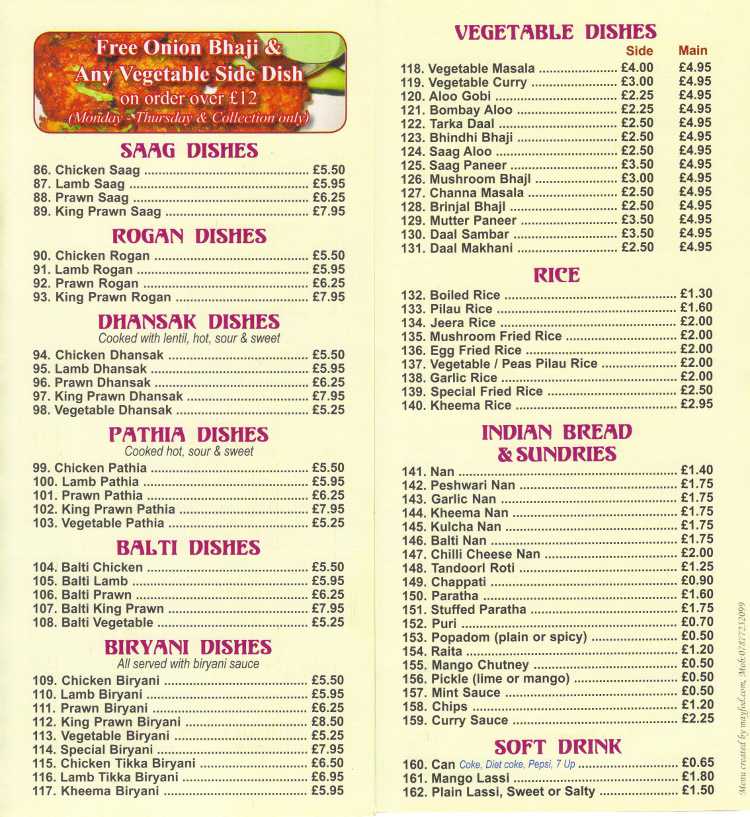 Menu Image