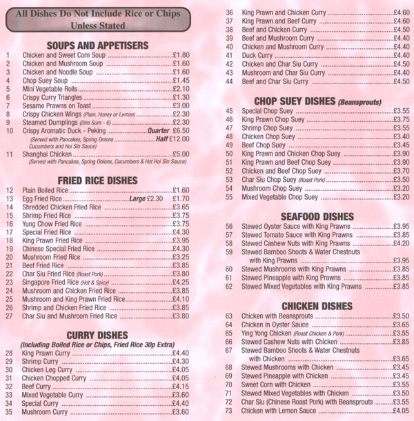 Menu Image