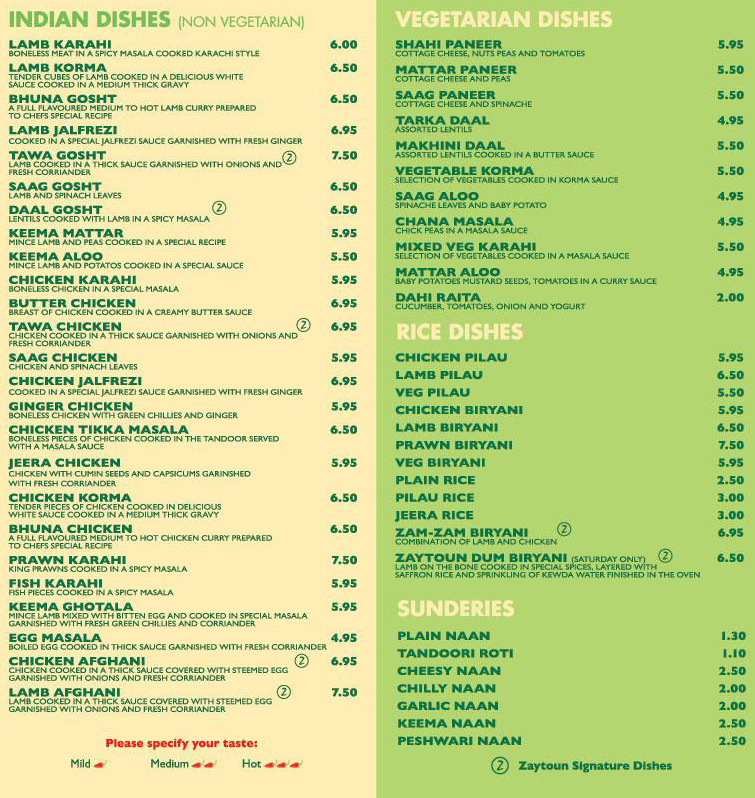 Menu Image