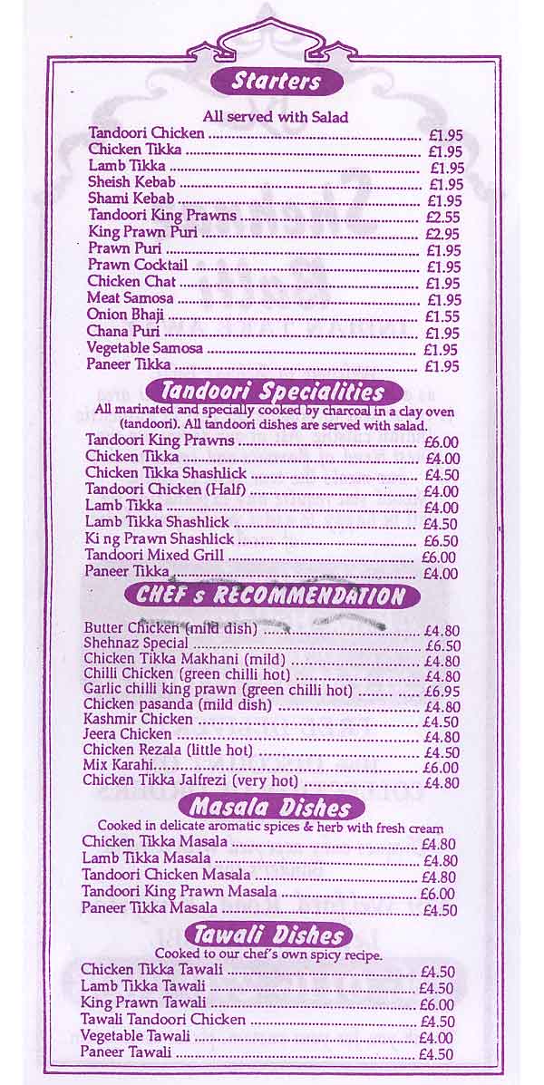 Menu Image