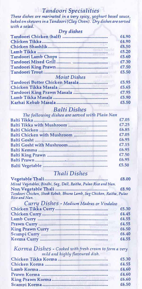 Menu Image