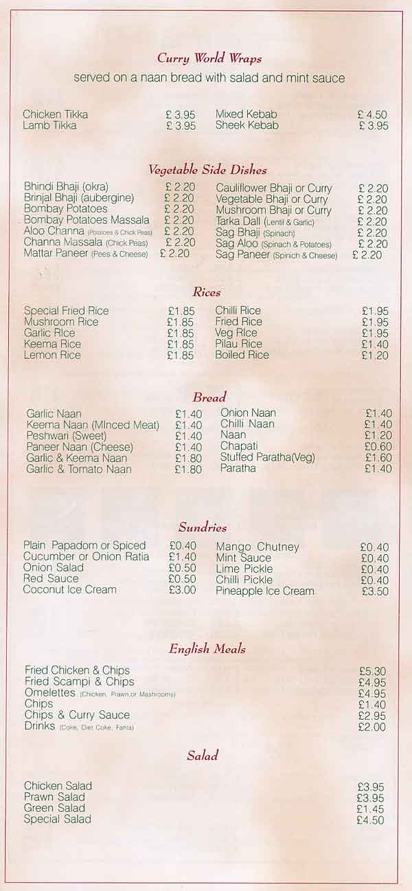 Menu Image