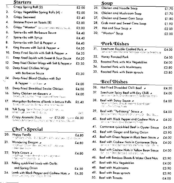 Menu Image