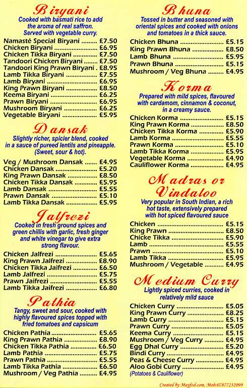 Menu Image