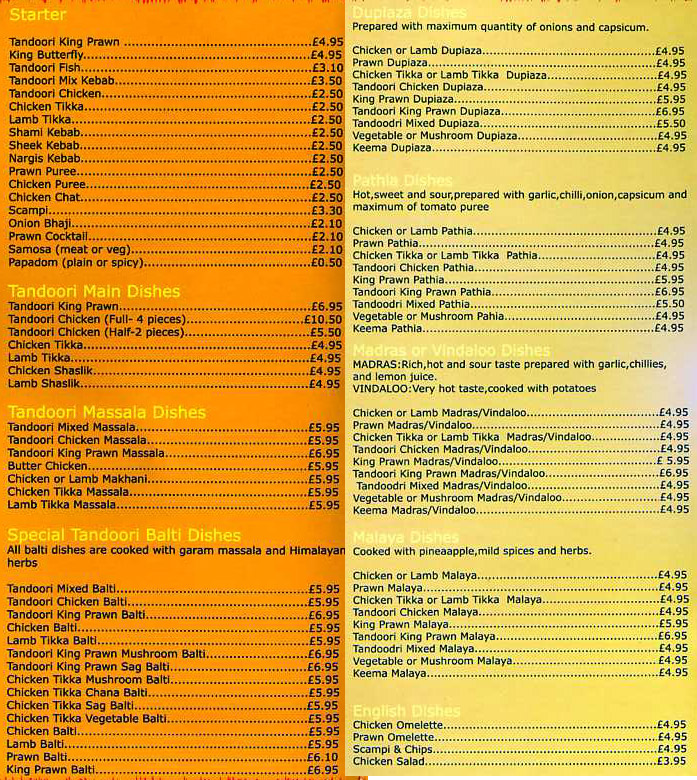 Menu Image