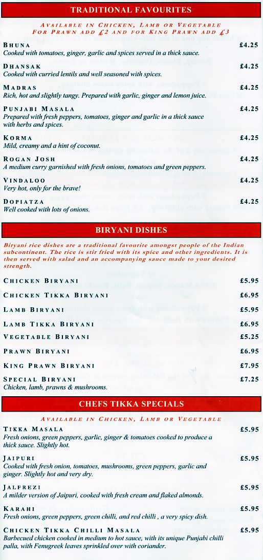 Menu Image