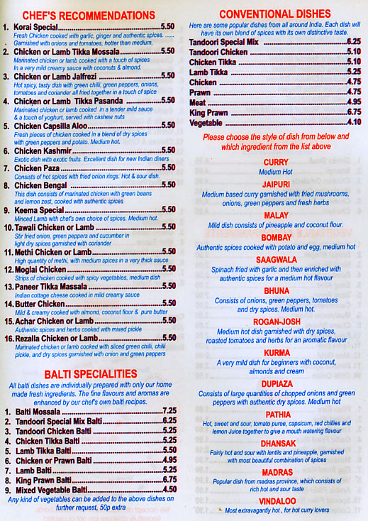 Menu Image