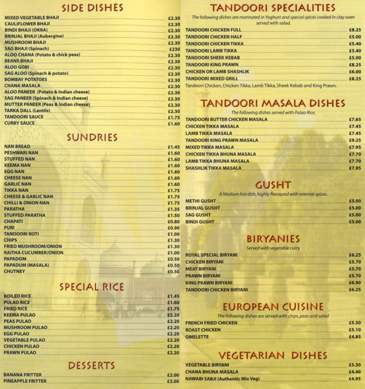 Menu Image