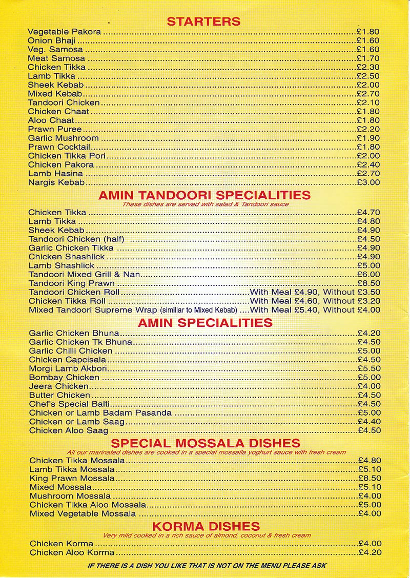 Menu Image