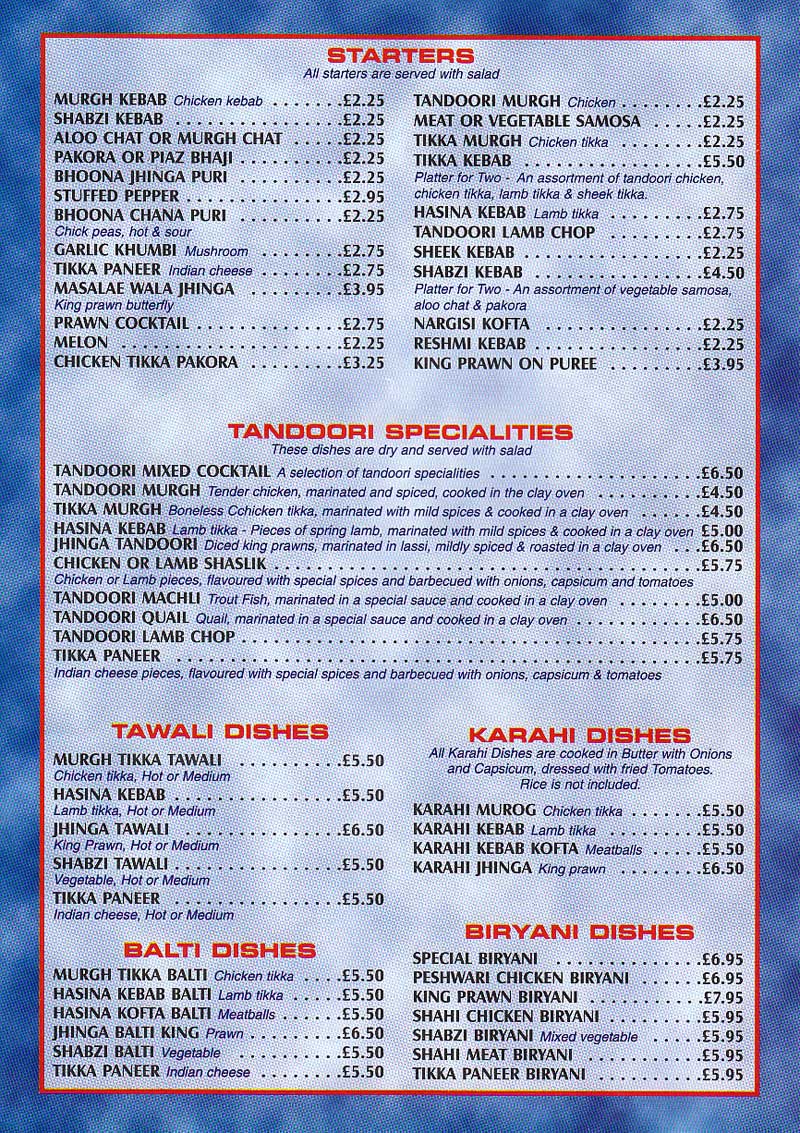 Menu Image