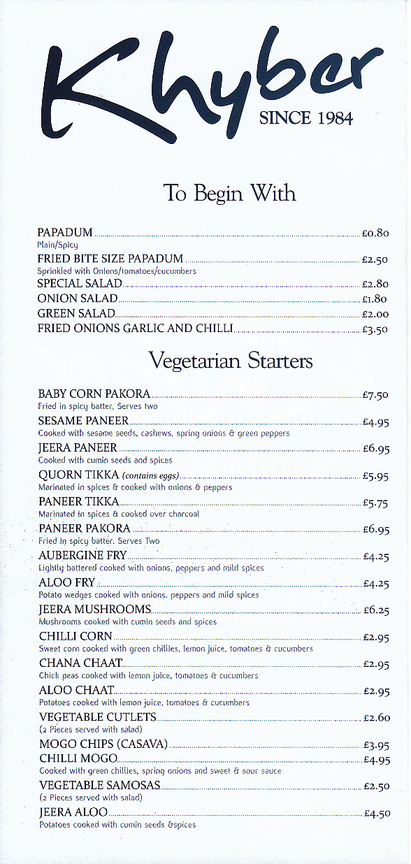 Menu Image