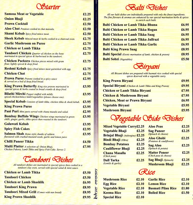 Menu Image