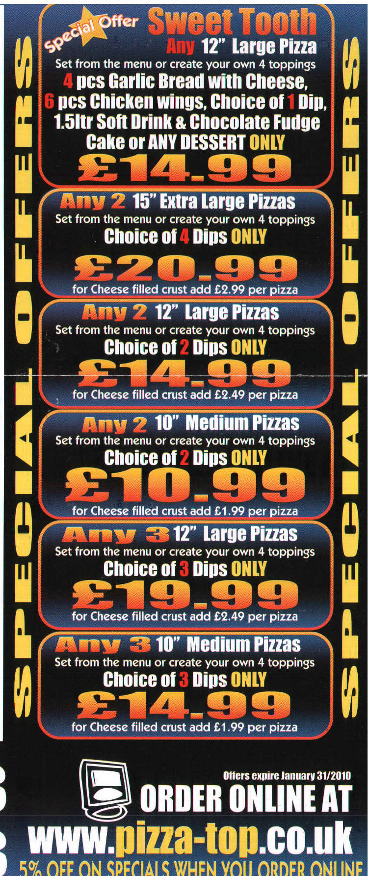 pizza top pizza takeaway on red field bristol everymenu website design leicestershire