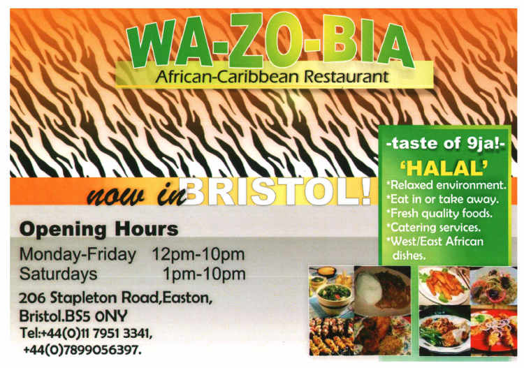Wazobia Restaurant Co Uk Menu Wazobia Restaurant Co Uk Menu