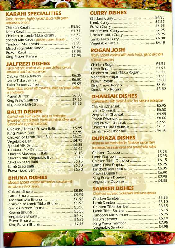 Menu Image