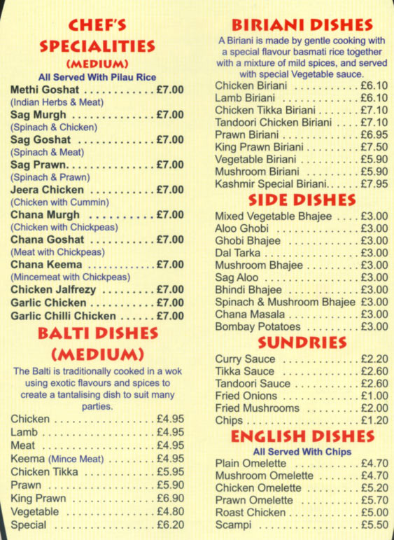 Menu Image