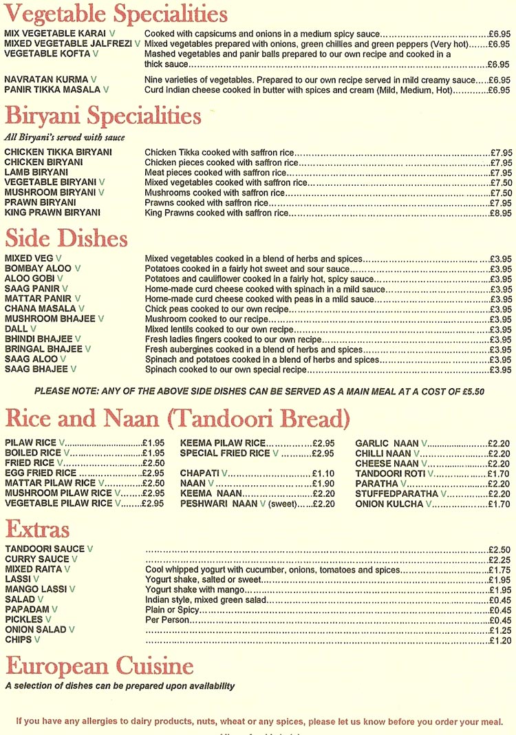 Menu Image