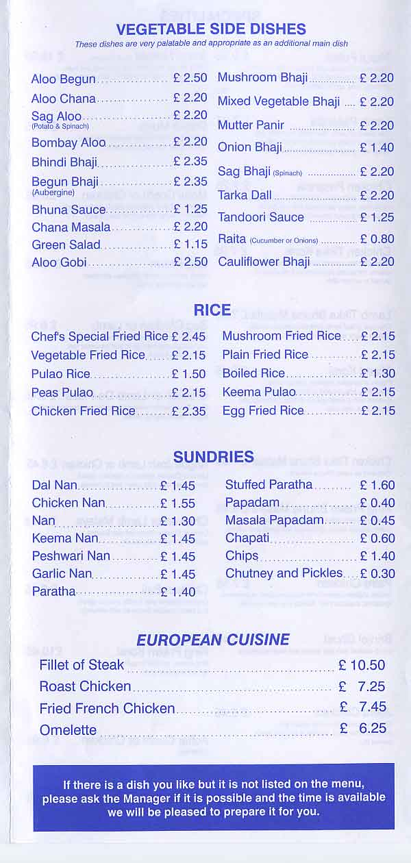 Menu Image