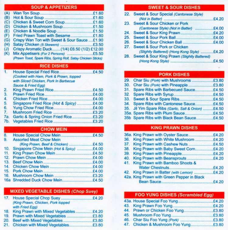 Menu Image