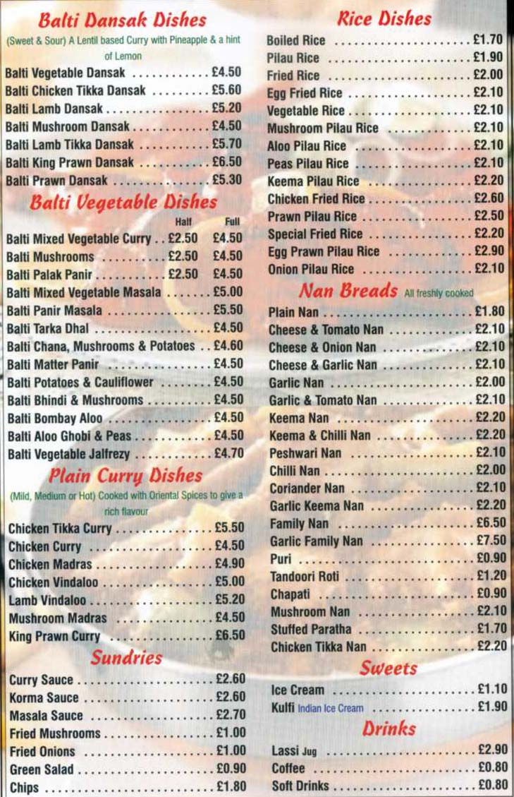 Menu Image