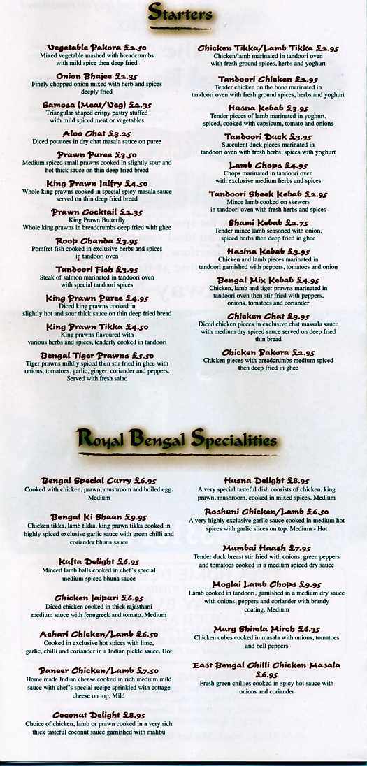 Menu Image