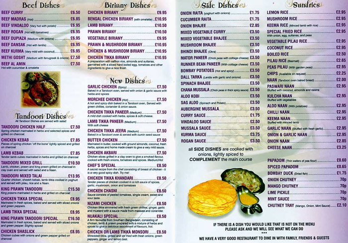 Menu Image