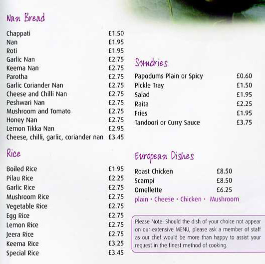 Menu Image