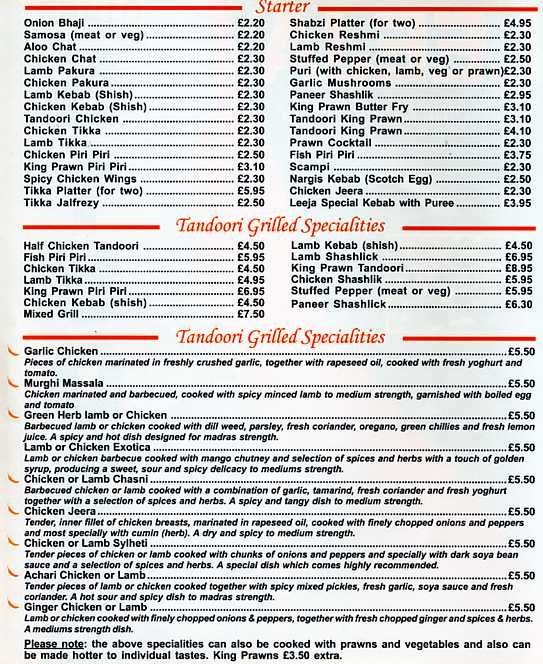 Menu Image