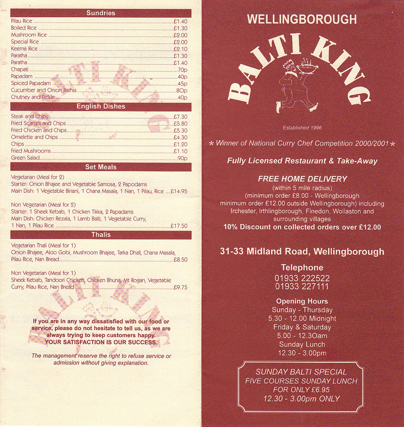 Menu Image