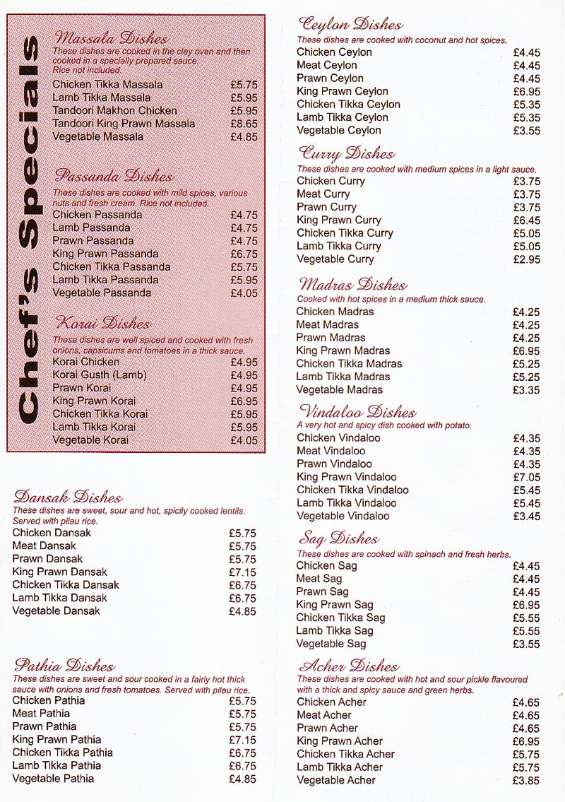 Menu Image